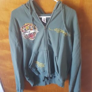 Green Ed Hardy hoodie